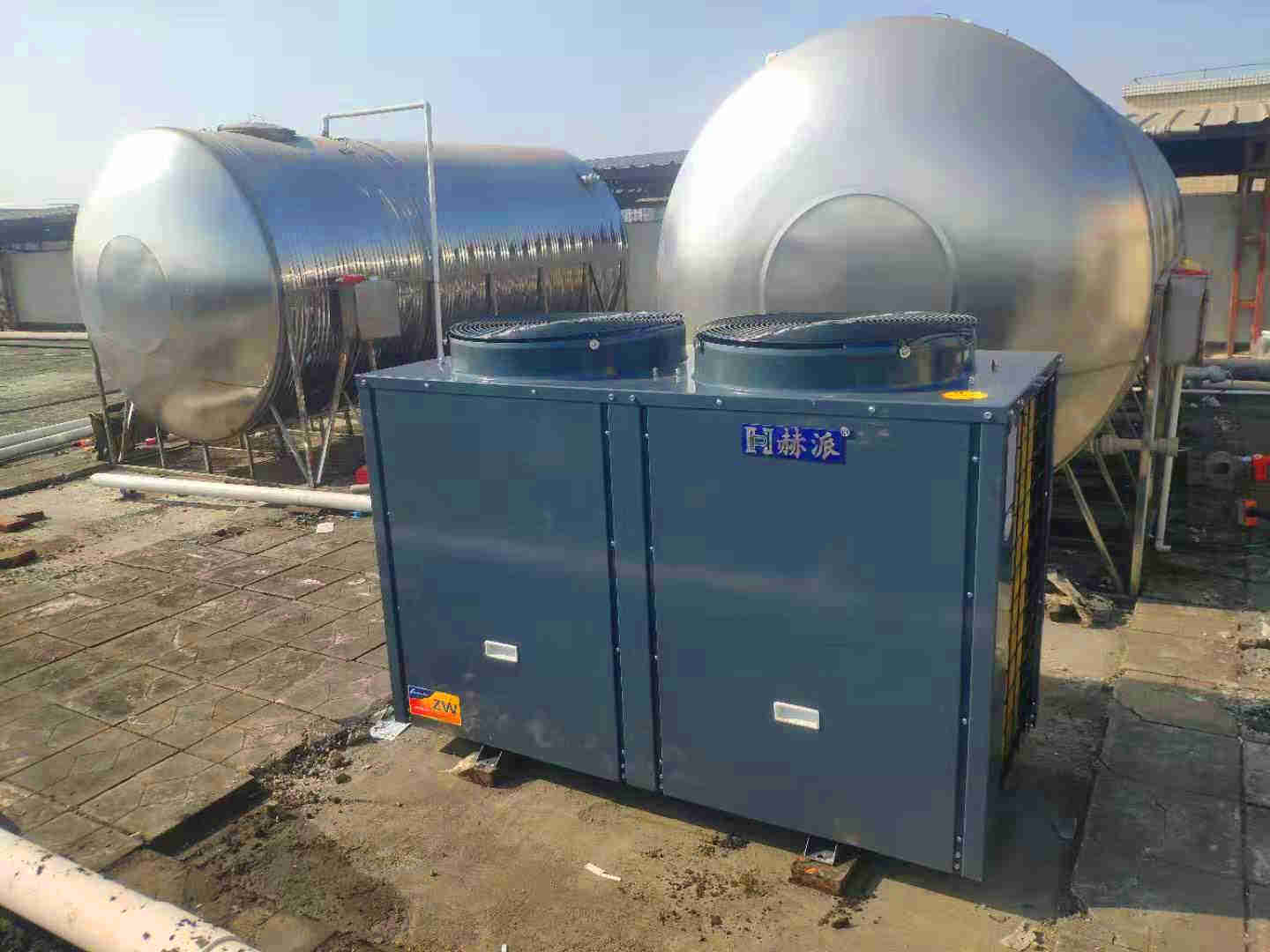 空氣源熱泵熱水工程機組的設(shè)計、安裝、計算詳解